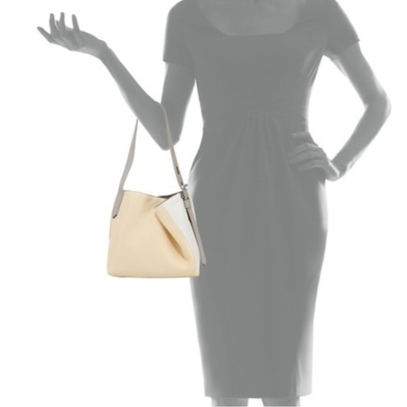 NWT Reed Krakoff Asymmetrical Krush Colorblock Shoulder Tote Bag Grey Multi - Picture 7 of 7